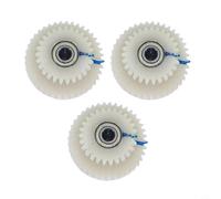 Wodsty 3pcs Motor Gear Replacement for AKM 100SX E-Bike, Nylon 39T + 27T Teeth Set, White Left and Right Gears for Cycling Parts(39T+27T left)