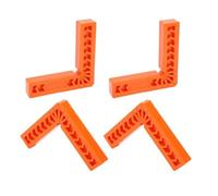 Wodsty 4PCS Plastic Right Angle Ruler Holder 90 Degree Auxiliary Positioner Tool for Woodworking, 3 Inch