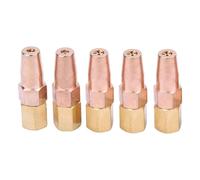 Wodsty 5-Pack H01-6 Gas Welding Nozzles, 09-13mm Aperture, All Copper for Heat Treatment, Straightening and Metal Bending