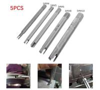 Wodsty 5-Piece M5 M6 M8 M10 Tap Extractor Set, Alloy Steel Screw Remover Tool with 3-Claw Design for Simple Broken Bolt Removal