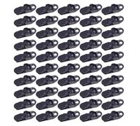 Wodsty 50Pack Tent Tarp Clips Heavyduty Plastic Awning Clamps with Alligator Teeth Design For Secure Hold Easy Lock Release For Camping Canopy and Tarpaulin