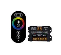 Wodsty 6-Key Full Touch RGB Controller for LED Light Strips, 30A 24G RF Remote with Iron Shell, Compatible with DC 12V/24V Power Supply
