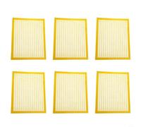 Wodsty 6-Pack Plastic Queen Excluders for Beekeeping, Cuttable Hive Tool to Separate Queen from Worker Bees(46x46cm yellow)