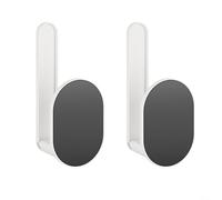 Wodsty Adjustable Magnetic Paper Towel Holder, Full Back Magnet for Secure Fit on Fridge, Microwave, RV, Space Saving Kitchen Organizer, White(Magnetic)