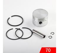 Wodsty Air Compressor Piston and Piston Rings Replacement Kit for 42mm 47mm 48mm 51mm 65mm Piston-Type Air Pumps, 7-Piece Set with Pin and Circlip