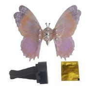 Wodsty Air Outlet Butterfly ornament for Car Interior Decoration Flapping Wings Creative Trim Accessory for Center Console Vent Yellow/Green/Blue/Pink Options