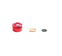 Wodsty Aluminium Alloy Mechanical Brake Knob for Daiwa Tatula 100/150/200/300/400 Baitcasting Reels, Lightweight Design with Enlarged Adjustment for Improved Grip, Black(19 FOR TATULA 100 red)