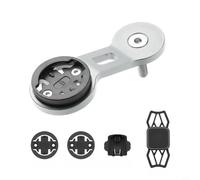 Wodsty Aluminum Alloy Bicycle Computer Extension Mount with Phone Holder for Garmin, Cycling Speedometer Bracket Silver(B-silver)