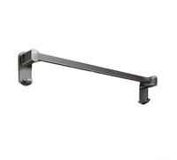 Wodsty Aluminum Alloy Towel Rack For Bathroom Wall, Rustproof Grey Towel Bar With Integrated Hooks, Modern Industrial Style Holder For Towels And Robes(40cm)