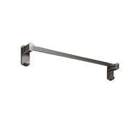 Wodsty Aluminum Alloy Towel Rack For Bathroom Wall, Rustproof Grey Towel Bar With Integrated Hooks, Modern Industrial Style Holder For Towels And Robes(50cm)