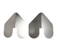 Wodsty Boat Keel Guard for Boats 2 Pack Stainless Steel Bow Protector with Rust Proof Wear Resist Mirror Polish Finish for Hull Protection 9 X 8.75 Inches