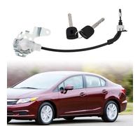 Wodsty Car Door Lock Cylinder For Honda 72185SnaA01 with 2 Keys Direct Fit Replacement For 20062011 Civic Driver Side