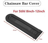 Wodsty Chainsaw Bar Cover Scabbard Guard for 8-12 Inch Chainsaws, Black Plastic Guide Plate for Protection and Storage