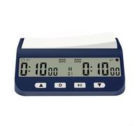 Wodsty Compact Chess Clock with Delay, Bonus, and Byo-Yomi Timing Chinese Chess, Go, and for International Chess, Dark Blue