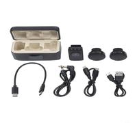 Wodsty Compact Wireless Microphone Set for DJI Action 5 Pro/4/3, Pocket 3, for Osmo 360, ABS Housing with Noise Reduction, Black