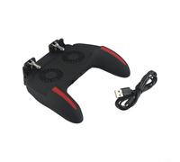 Wodsty Cooling Game Controller for Mobile Phone with Double Fan, Ergonomic Gamepad Grip Against Overheating, for Robust Mobile Phone Holder Made of ABS + Metal for Mobile Gaming Compatible (Plug-in)
