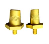 Wodsty Copper Battery Pole Terminals Positive Negative Hexagonal Brass for Car Truck 12-36 V Start Cable Connection Pack of 2