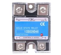 Wodsty DC-DC Solid State Relay, 40A Load Current, 3-32VDC Control, 5-220VDC Load, with LED Indicator and Screw Terminals for Industrial Electrical Control
