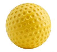 Wodsty Dimpled PU Practice Baseball for Pitching Machine, 9in or 12in, for Bright Yellow Training Ball for Batting and Fielding Drills(12inch)