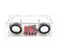 Wodsty DIY Speaker Kit with Transparent Case, 5V USB Power Supply, for Electronics Enthusiasts and Beginners, Educational DIY Electronic Welding Stereo Speaker Project