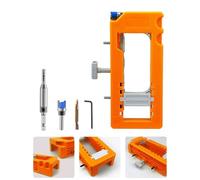 Wodsty Door Hinge Installation Kit with Router Template, Non-Slip Pads and Removable Inserts for Precision Mortising and Easy Assembly
