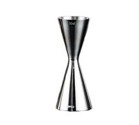 Wodsty Double Sided Stainless Steel Jigger 30ml 60ml Precision Measuring Cup for Cocktails Spirits and Liquor Mixing Silver Finish(30/45ml)