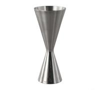 Wodsty Double Sided Stainless Steel Jigger 30ml 60ml Precision Measuring Cup for Cocktails Spirits and Liquor Mixing Silver Finish(30/60ml)