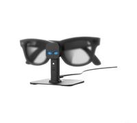 Wodsty Dual Type-C Magnetic Charger for MATE AI Glasses, Robust ABS Construction, Compact Dimensions 8 x 7.8 x 7.2 cm, Stylish Charging Dock, Black