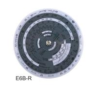 Wodsty E6B-R Aviation Flight Computer Plotter Slide Rule for Flight Training, Wind Calculation, and Navigation, Plastic Material, 6 Inches