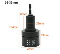 Wodsty Electric Cap Sealing Machine Head for Bottles, 10-50mm Adjustable Handheld Capping Tool with Rubber Pad for Plastic and Glass Bottles