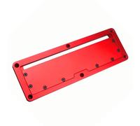 Wodsty Electric Circular Saw Flip Cover Plate, Aluminum Alloy Router Guide Board for Woodworking, Red