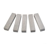 Wodsty Foam Glass Pumice Cleaning Stones 5 Pack, Grey Scouring Pads for Removing Hard Water Stains, Rust and Lime on Kitchen Tiles, Bathroom Fixtures and Grills