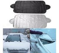 Wodsty Foldable Car Windshield Snow Cover For Sun Shade Protection 70 Cm X 150 Cm Silver Ribbon Material Front Window Ice and Frost Defender For Vintage Cars