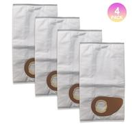 Wodsty For Nilfisk Buddy II Series Wet and Dry Vacuum Cleaner Dust Bags 18L Fabric, Heavy-Duty Filtration for Home, Car and Workshop, Compatible with 81943048, Pack of 4