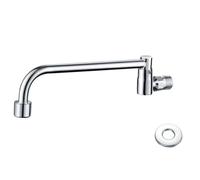 Wodsty for Semi-Automatic Brass Kitchen Faucet with Swivel Spout, G1/2 Connection, High-Temperature Resistant Up to 80 Degrees, Commercial Use
