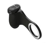 Wodsty Handheld Magnetic Camera Stabiliser with Zoom Remote Control, Anti-Shake Joystick and LED Light Compensation, Non-Slip Grip for Smartphone Film Shooting (Black)