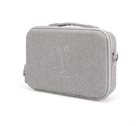 Wodsty Hard Case for Insta360 X5/X4 Camera, Shock-Absorbing Carry Bag with Shoulder Strap, Space Saving Organiser Case for Accessories, Grey
