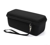 Wodsty Hard-shell fabric bag for Sonos Roam 2, practical storage solution with zip, compact carry bag 22 x 9 x 8.5 cm to protect against scratches, black