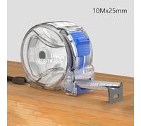 Wodsty High-for Precision Transparent Steel Tape Measure with Shatter-Resistant Case and Zero-Point Correction Hook for Construction and DIY, 5 for m 19mm