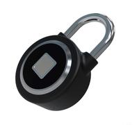 Wodsty Intelligent Fingerprint Padlock App Control IP65 Waterproof Lightweight for Storage Travel Sports Black