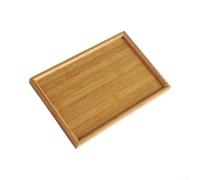 Wodsty Large Food Tray 44x32cm Kitchen Dinner Serving(28x19cm) | Realistic wood look, synthetic material, oil resistant for surface, 41x29cm size, dishwasher safe