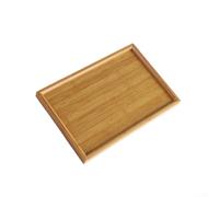 Wodsty Large Food Tray 44x32cm Kitchen Dinner Serving(33x22cm) | Realistic wood look, synthetic material, oil resistant for surface, 41x29cm size, dishwasher safe