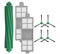 Wodsty Main Roller Brush Side Brush Filter Set for Roomba 205 and DustCompactor Robot Vacuums, Nylon Plastic Filter Paper, Corner Edge Cleaning, Pet Hair and Fine Dust, Easy Install Replacement Kit