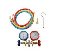 Wodsty Manifold Gauge Kit for R410A R32 R404A R134A, Air Conditioning and Refrigeration Tool with 3 Hoses and Hook