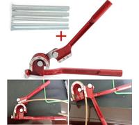 Wodsty Manual Copper Pipe Bender with 5 Spring Tubes for 1/4", 5/16", 3/8", 1/2", 5/8" Diameter, 180-Degree Bending Tool for Copper and Aluminum Pipes