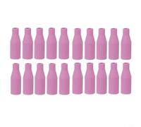 Wodsty MIG Welding Torch Nozzles 20PCS for MB15 14AK 15AK, Pink Ceramic Gas Nozzle Set for LUX Merkle GYS Telwin EWM