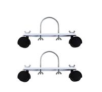 Wodsty Oil-Fil Radiator Heater Stand with 360° Swivel Casters for Electric Heaters Heavy Duty Carbon Steel Bracket for Most Brands Mobile Wheel Kit for Home Office Use 2 Pack
