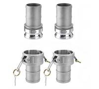 Wodsty Piece Aluminium Camlock Hose Coupling Set Type A and Type D, 1/2 3/4 1 Inch, Leak-Free for Agriculture Industry Construction