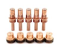 Wodsty Plasma Cutter Consumables Electrodes 177895 and Nozzles 177896 for Miller ICE80CM Torch, 5-Pack Each