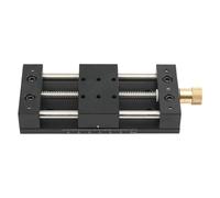 Wodsty Platform Sliding Table, Linear Stage with X-Translation Displacement for Machinery, Testing Equipment and Optical Experiments, 75mm/120mm Range, 10kg Load, Black